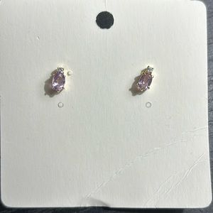 Purple earrings